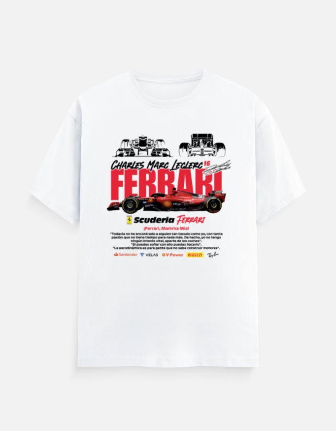 Ferrari F1 Charles Leclerc Edition | Scuderia Ferrari Racing T-Shirt - hyptee
