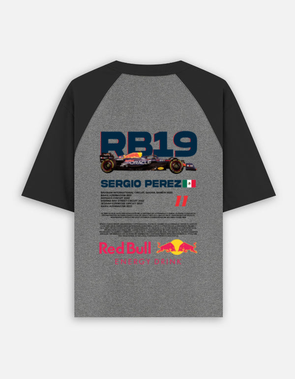 RB19 Racing Graphic Oversized Raglan T-Shirt – Unisex