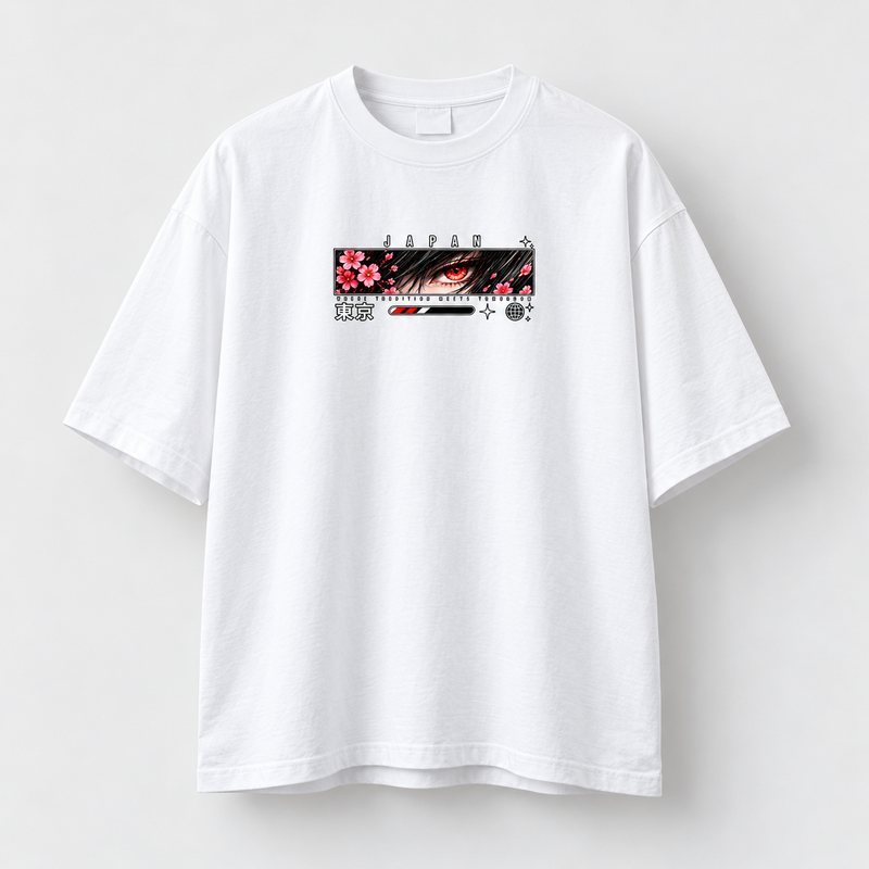 No Limits Japan Drift Oversized Tee — Streetwear Graphic T-Shirt