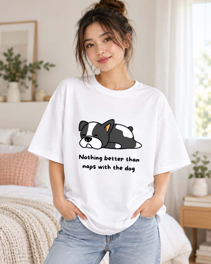 Hyptee Dog Lover T-Shirt | Cozy Dog Naps Tee