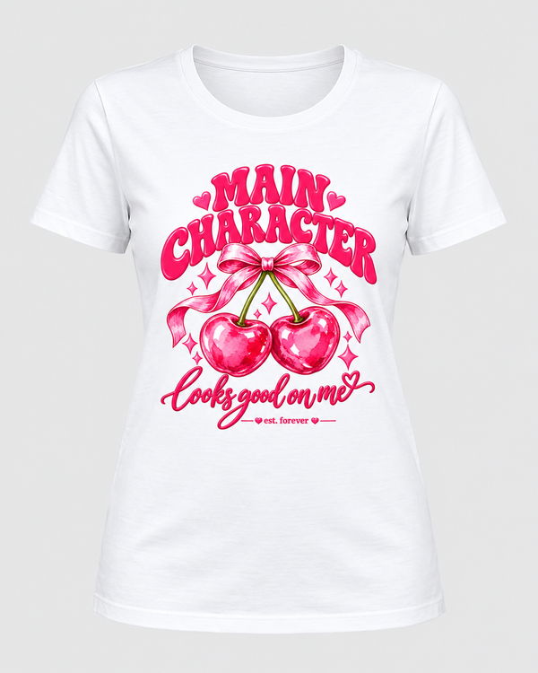 Main Character Energy Women's Graphic T-Shirt | 100% Cotton Regular Fit Tee