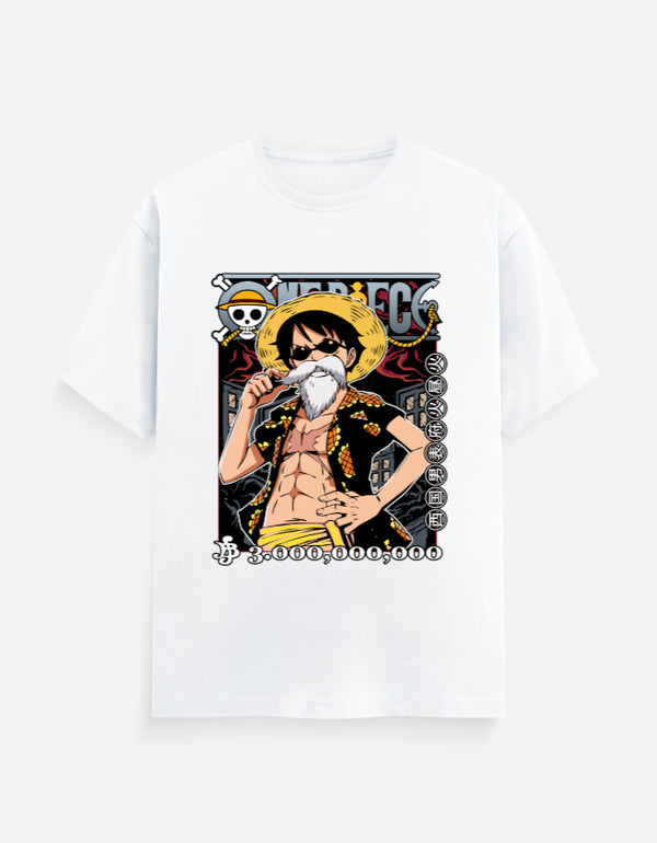 Luffy Bounty Poster T-Shirt | One Piece Anime Graphic Tee