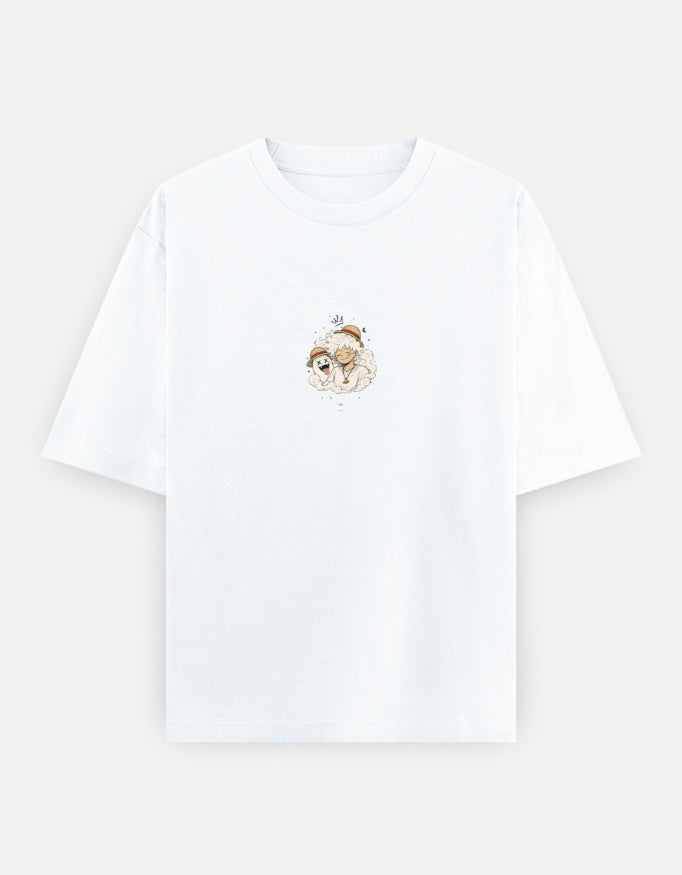 Anime Pirate King Oversized Tee — Streetwear Graphic T-Shirt