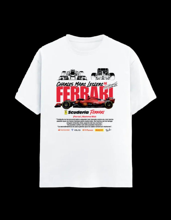 Ferrari F1 Charles Leclerc Edition | Scuderia Ferrari Racing T-Shirt
