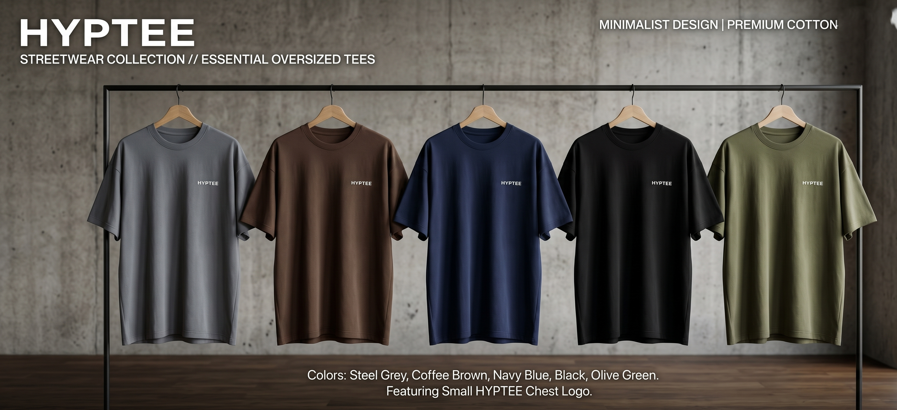 Hyptee Classic Dark Color T-Shirts | Premium Everyday Essential | Hyptee