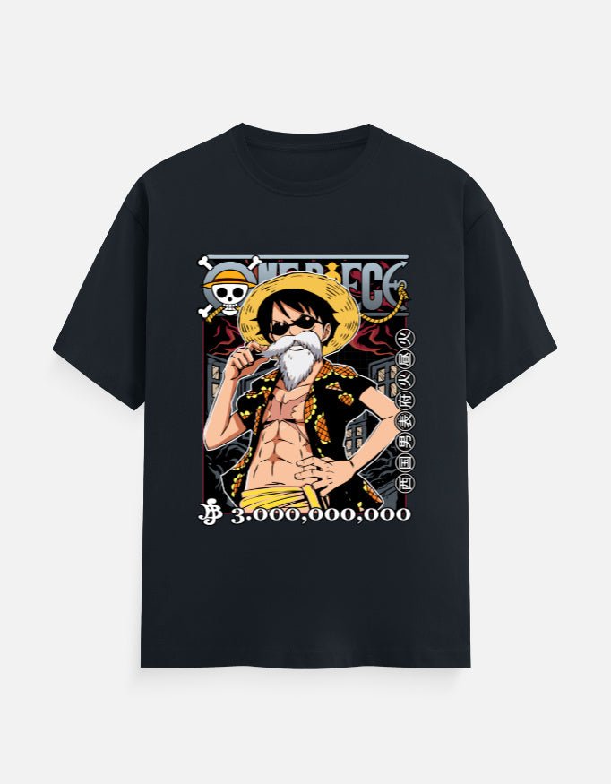 Luffy Bounty Poster T-Shirt | One Piece Anime Graphic Tee - hyptee