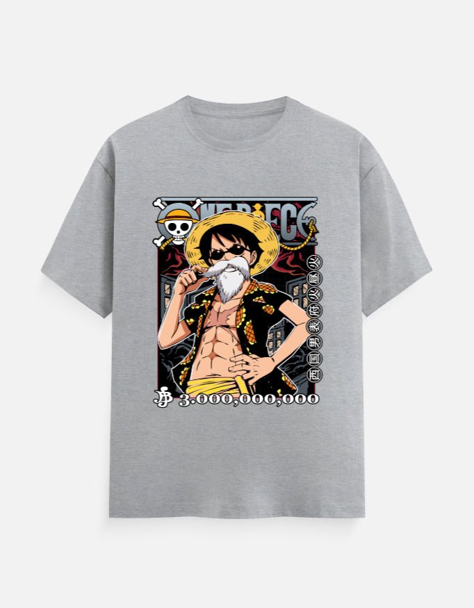 Luffy Bounty Poster T-Shirt | One Piece Anime Graphic Tee - hyptee