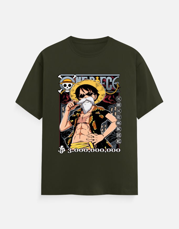 Luffy Bounty Poster T-Shirt | One Piece Anime Graphic Tee - hyptee