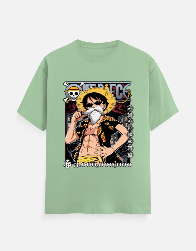 Luffy Bounty Poster T-Shirt | One Piece Anime Graphic Tee - hyptee