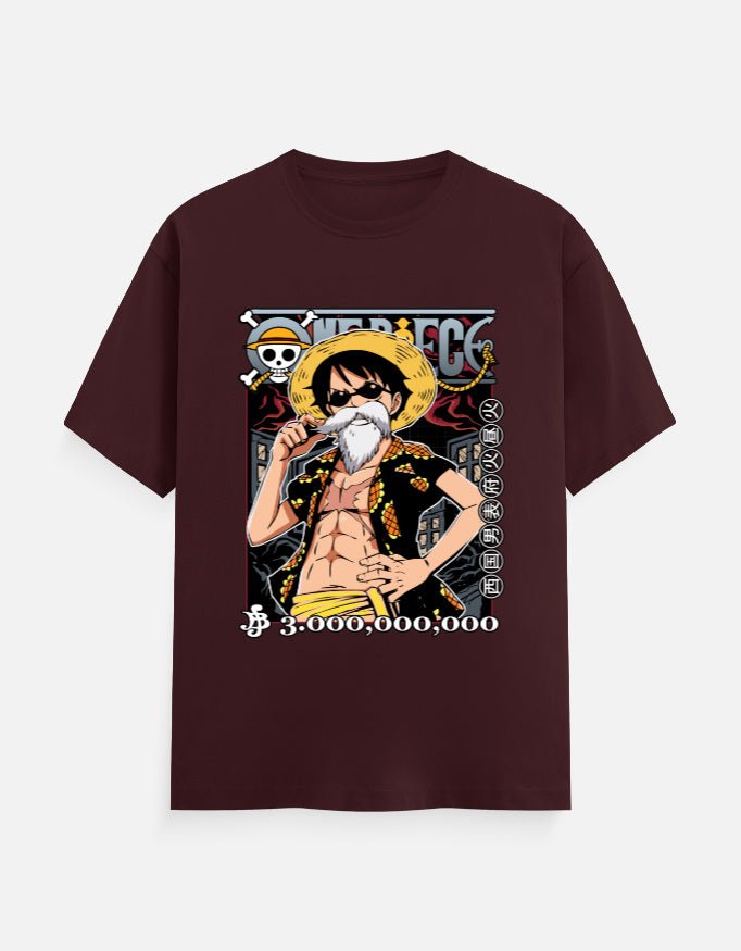 Luffy Bounty Poster T-Shirt | One Piece Anime Graphic Tee - hyptee