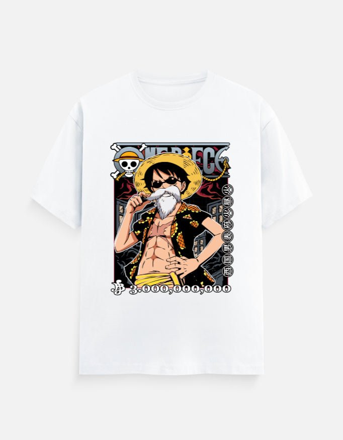 Luffy Bounty Poster T-Shirt | One Piece Anime Graphic Tee - hyptee