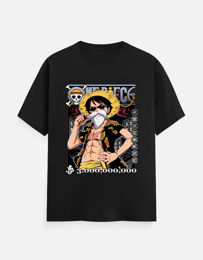 Luffy Bounty Poster T-Shirt | One Piece Anime Graphic Tee - hyptee