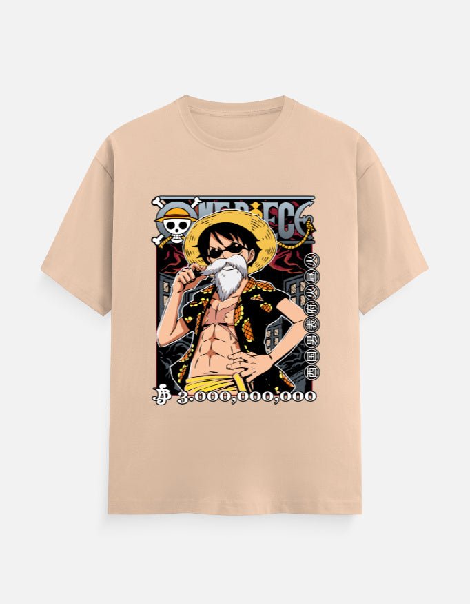Luffy Bounty Poster T-Shirt | One Piece Anime Graphic Tee - hyptee